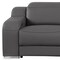 Homeroots 103" Dark Gray Italian Leather Reclining USB Sofa 632875 - alternate 4