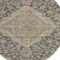 Homeroots 8' Charcoal Gray And Brown Round Oriental Washable Indoor Outdoor Area Rug 605231 - alternate 3
