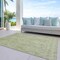 Homeroots 8' X 10' Artichoke Green And Beige Damask Washable Indoor Outdoor Area Rug 616511 - alternate 6