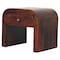 Homeroots 16" Brown Solid Wood One Drawer Nightstand 651736 - alternate 4