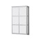 Besa Lighting Bree 16 Outdoor Sconce, White Acrylic, Silver Finish, 2x60W Incandescent BREE16-WA-SL - alternate 1