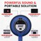 Pyle Portable Megaphone Speaker Siren Bullhorn, Blue PMP21BL - alternate 4