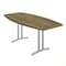 Correll Boat Modern Design Conference Table, 72 in W, Particleboard Top, Colonial Hickory CC3672B-53-14-53 - alternate 1