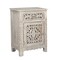 Homeroots 30" White Solid Wood Distressed One Drawer Nightstand 521197 - alternate 5