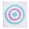 Homeroots 88" X 84" Pink Blue And White Floral Cotton Hanging Tapestry 397433 - alternate 1