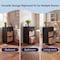 Happimess Malibu 26"H Rustic Handcrafted Acacia Wood Accent Storage Nightstand w/Drawer and 2 Water Hyacinth SHF2007C - alternate 4