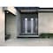 Vdomdoors Steel Double Doors Deux 0757 Gray Graphite Sidelight Exterior Window Stainless Inserts Single Moder DEUX0757DEXD-GRE-RH-W72+12 x H80 - alternate 3