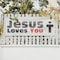Signmission Jesus Loves You, 18 Inch x 48 Inch, Vinyl Banner B-30709 - alternate 3