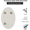 Fab Glass And Mirror Medium Oval Hooks Mirror (39in. H x 22in. W), Tempered, Glass, Wall Mirror, Safety Backing 799456351803 - alternate 3