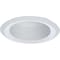 Halo 6 In. White Cone Baffle with Self-Flange Recessed Light Fixture Trim RE-6125WB - alternate 2