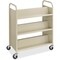 Safco DoubleSided Book Cart, Steel 6 Shelf Cart 5357SA - alternate 1