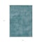 Homeroots 9' X 12' Teal Blue Washable Indoor Outdoor Area Rug 598864 - alternate 3