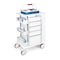 Omnimed Phlebotomy Cart, Aluminum & Plastic, 42 in H, 23.5 in W 351004 - alternate 3