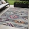 Homeroots 5' X 8' Gray Charcoal And Silver Southwestern Washable Indoor Outdoor Area Rug 588679 - alternate 1
