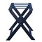 Homeroots Earth Friendly Navy Blue Folding Luggage Rack With Navy Straps 383086 - alternate 3