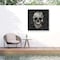 Trademark Fine Art Outdoor Canvas Art Ali Gulec 'Marble Skull' Wall Art for Patios, or Gardens GRL00013-OC2424WR - alternate 1