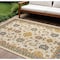 Homeroots 6' X 9' Ivory And Gold Floral Indoor Outdoor Area Rug 572898 - alternate 3