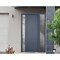 Vdomdoors Steel Door Deux 0729 Gray Graphite Sidelight Exterior Window Stainless Inserts Single Modern Painte DEUX0729EXD-GRE-W36+14 x H80-Right-hand Inswing - alternate 3