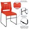 Flash Furniture Orange Plastic Stack Chair, PK5 5-RUT-2-OR-GG - alternate 5