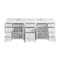 James Martin Vanities Brittany 84" Double Vanity, Bright White w/ 3 CM Eternal Jasmine Pearl Top 655-V84-BW-3EJP - alternate 5