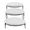 Elama 3 Tier Oval Plate Porcelain Serveware Set 750116786M - alternate 6