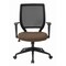 Office Star Products EM Series Screen Back Task Chair with "T" Arms, Fine Tune Cocoa EM51022N-K104 - alternate 3