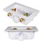 Everflow Washing Machine Outlet Box W/ Valves 1/2'' Push-Fit; White ABS SB300-U - alternate 5