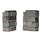 Durakwik Stone Siding Corner, 13 in L, 10 in W, 4 in Thick, Interlocking Edge, Ledgestone Profile, 4PK 308RBC - alternate 1