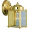 Boston Harbor Outdoor Wall Lantern, 120 V, 60 W, Steel Fixture, Polished Brass Fixture 4000NH-2-3L - alternate 1