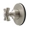 Kingston Brass Single-Handle Six-Way Diverter Valve with Round Trim Kit, Brushed Nickel KS4038ZX - alternate 1
