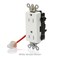Leviton Straight Blade Receptacle, 5-15R, 15 A, 125V AC, Surface Mount, Self-Grounded MT162-SCG - alternate 2
