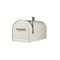 Gibraltar Mailboxes Mailbox Gibraltar es Reliant Contemporary Galvanized Steel Post Mount White Powder Coated MB981W01 - alternate 1