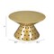 Homeroots 30" Gold Iron Round Pedestal Coffee Table 565061 - alternate 4