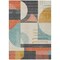 Homeroots 3' X 5' Gray Gold And Salmon Geometric Washable Indoor Outdoor Area Rug 617980 - alternate 3