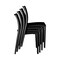 Niche Terrace Plastic Indoor/Outdoor Stacking Chair, for Patio, Cafe, Breakroom, Dining, Black, 4PK 4100BK4PK - alternate 5