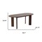 Homeroots 66" Brown Solid Wood Oval Dining Table 712850 - alternate 2