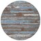 Homeroots 8' Chocolate Blue And Beige Round Striped Washable Indoor Outdoor Area Rug 616648 - alternate 3