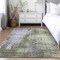 Homeroots 5' X 8' Olive Green And Purple Abstract Washable Indoor Outdoor Area Rug 587249 - alternate 4