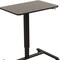 Homeroots Adjustable Black Wood and Stainless Steel Rolling Standing Desk 535347 - alternate 2