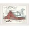 Homeroots Winter Barn with Pickup Truck 1 White Framed Print Wall Art 404788 - alternate 1