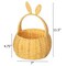 Wickerwise Hand-Woven Easter Bunny Ear Basket with Handle - Multi-Purpose Paper Rope Wicker Basket for QI004723.YL - alternate 6