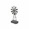 Homeroots 21" Gray Metal Windmill Hand Painted Sculpture 483250 - alternate 2