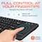 Delton Bluetooth Keyboard with Touchpad, Small Portable Wireless Computer Keyboard - Black N60 - alternate 4