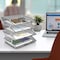 Acrimet Facility 4 Tier Letter Tray Side Load Letter Size A4 Desktop File Organizer Plastic Smoke 256.1 - alternate 5