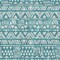 Homeroots 10' X 14' Teal Blue And Ivory Southwestern Washable Indoor Outdoor Area Rug 594195 - alternate 4