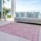 Homeroots 3' X 5' Pink And Ivory Damask Washable Indoor Outdoor Area Rug 616532 - alternate 4