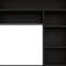 Homeroots 43" Black Computer Desk With Hutch 403842 - alternate 4