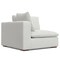 Homeroots 44" Gray Fabric Modular Sofa With Brown Legs 641032 - alternate 6