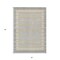 Homeroots 3' X 5' Gray And Silver Striped Washable Indoor Outdoor Area Rug 610468 - alternate 4