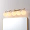 Jonathan Y Louis Parisian Globe 33" 5-Light Metal/Frosted Glass Modern Contemporary LED Vanity Light, Gold Paint JYL3559A - alternate 5